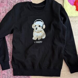 Claire black Crewneck